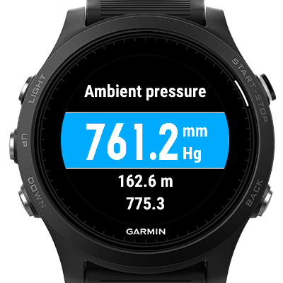 Ambient Pressure Garmin Connect IQ