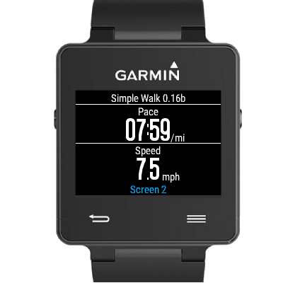 garmin 735xt walking activity