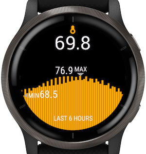 Garmin fenix outlet 5 temperature widget