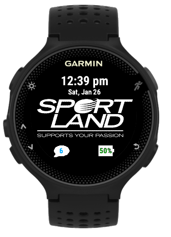 Benign Fortælle skinke SportLand Logo Watchface #max84 | Garmin Connect IQ