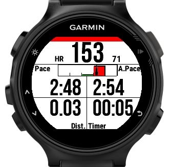 garmin 735xt screen