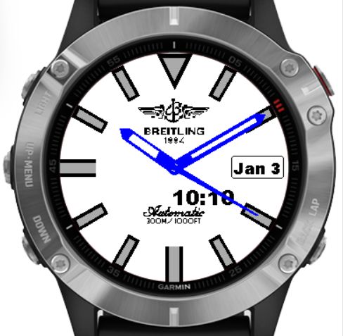 Garmin breitling 2025 watch face