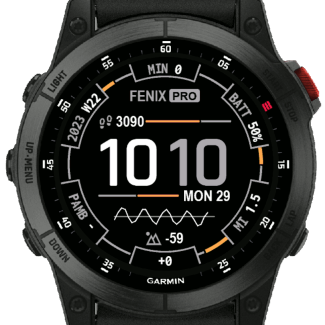 Garmin fenix 5 watch face store data fields