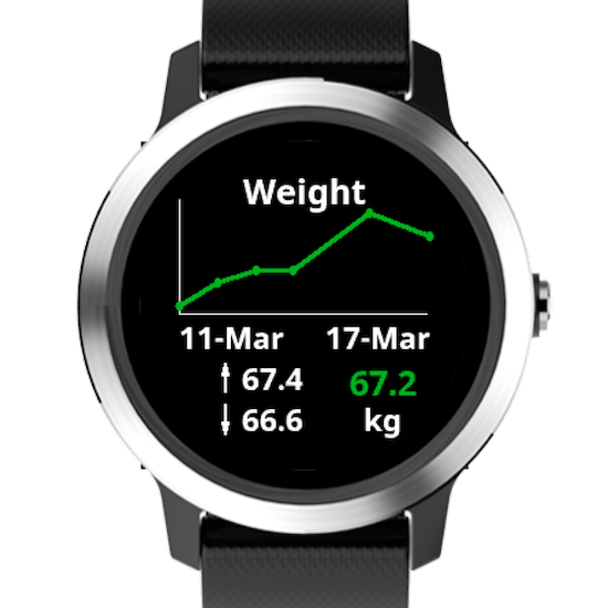 garmin vivoactive weight