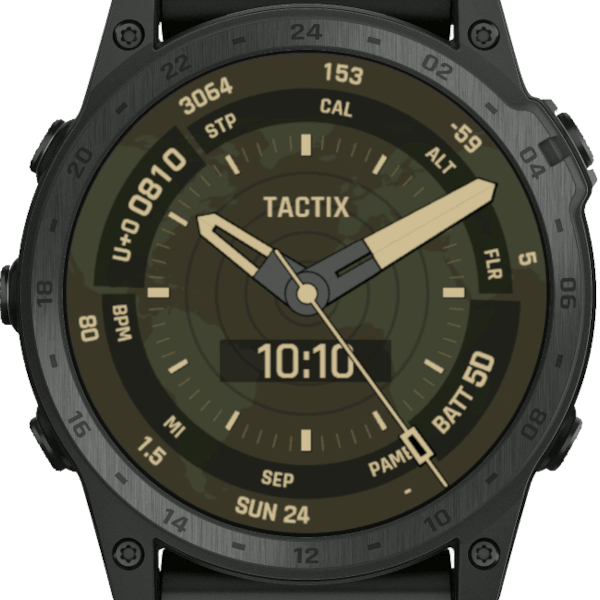 Garmin tactix watch online face