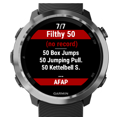 garmin fenix 5 crossfit training