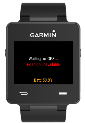 garmin vivoactive hr waiting for settings