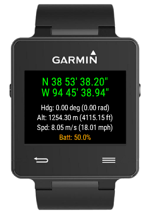 Position (LLA, UTM, MGRS, QTH, & | Garmin IQ