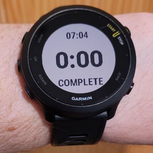 Garmin watch countdown discount timer