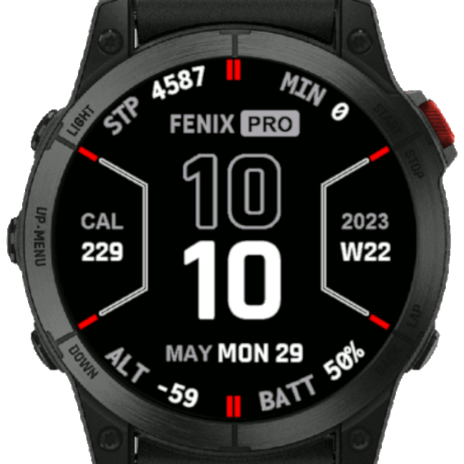 Watch face for on sale garmin fenix 5