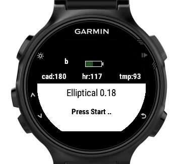 Garmin discount elliptical training