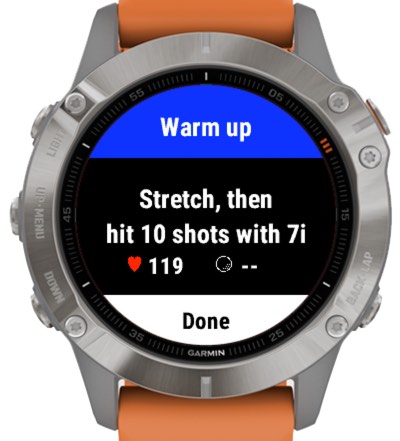garmin forerunner 35 golf app