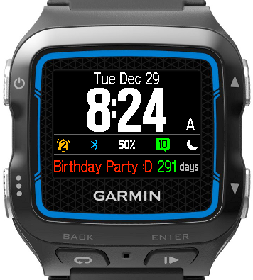 garmin 235 countdown timer