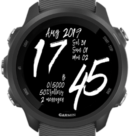 clock garmin