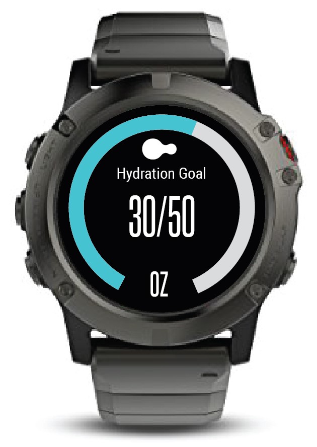 Garmin best sale hydration widget