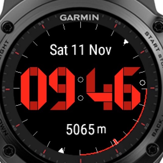 Garmin watch face shop with heart rate