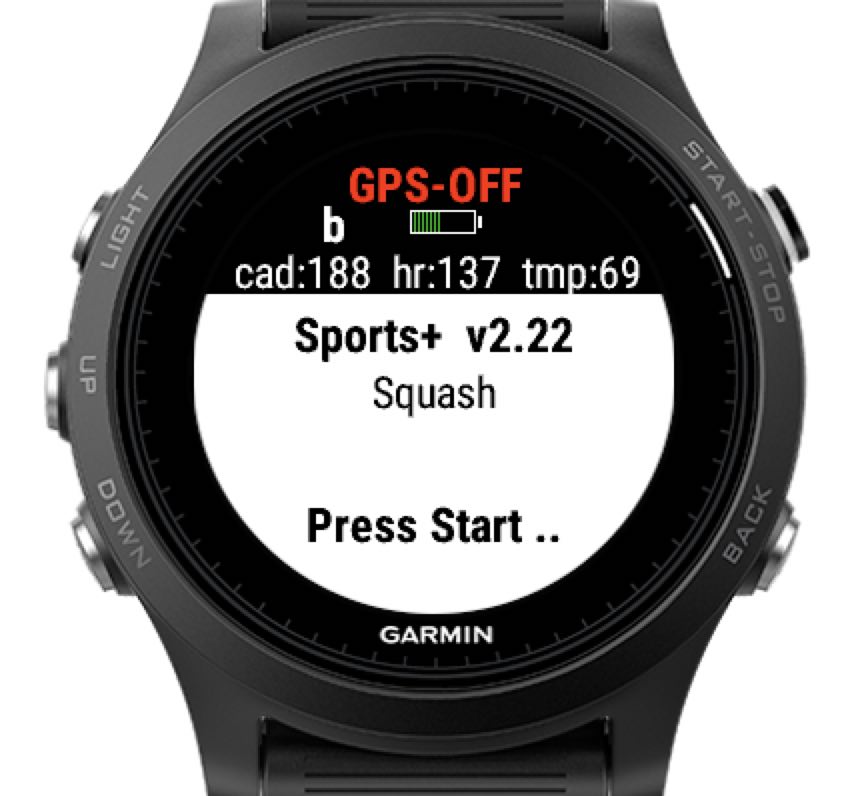 Squash garmin best sale