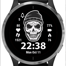 Skull best sale watch face