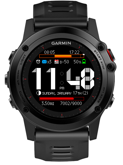 Liquid Crystal Clock 2 | Garmin Connect IQ