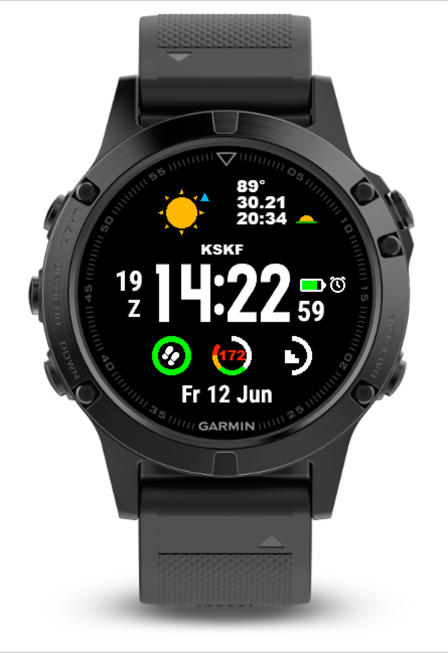 garmin watch face queued