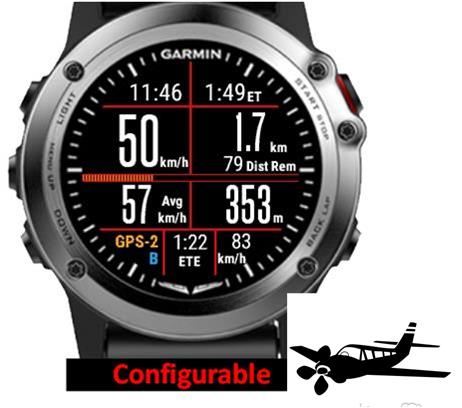 Flight Fields Garmin Connect IQ