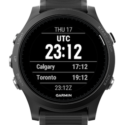 Dual time zone store digital watch