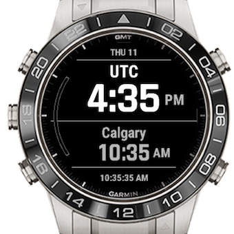 Garmin Dual Timezone Watch Face