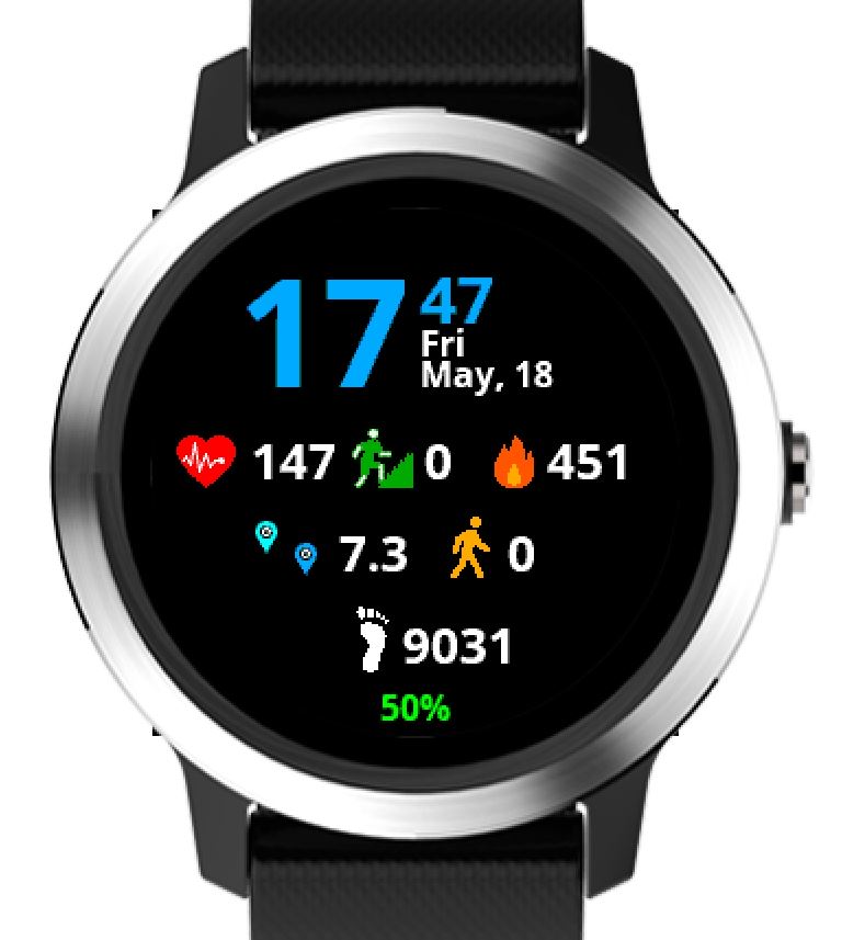 Watch face for on sale garmin vivoactive 3