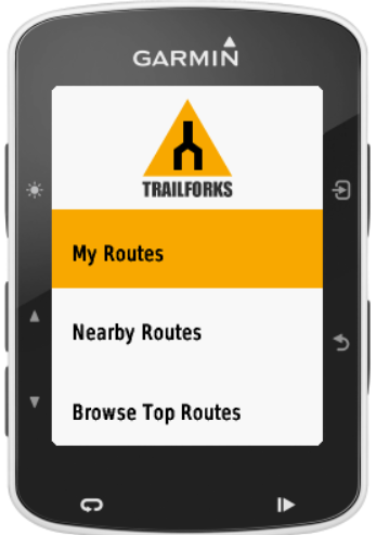 trailforks garmin edge 830