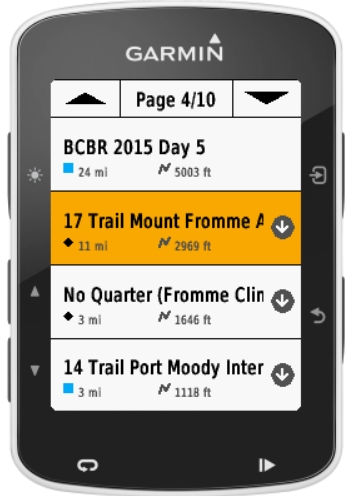 trailforks on garmin fenix