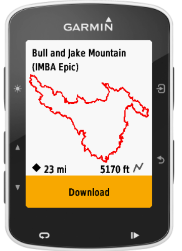 trailforks garmin 520