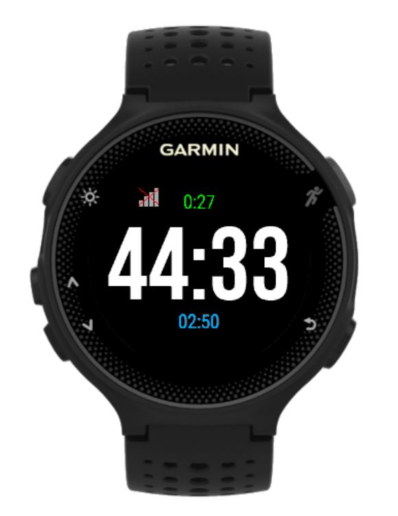 garmin forerunner 35 countdown timer