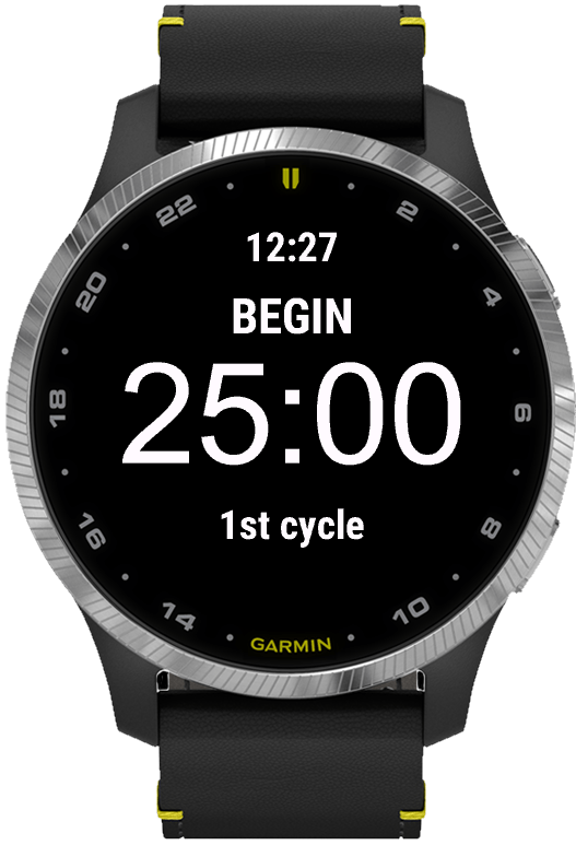 Pomodoro  Garmin Connect IQ