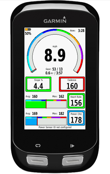 garmin 820 power meter