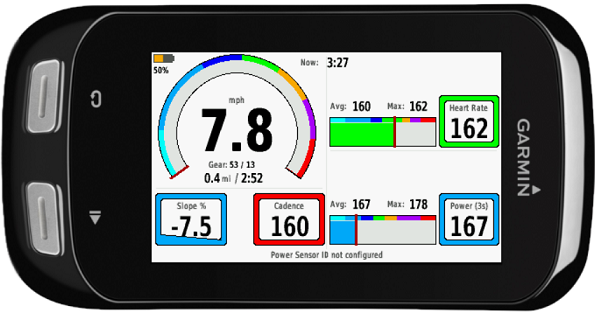 garmin 820 power meter