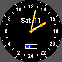 Garmin 24 hour store clock