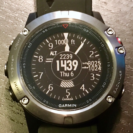 Altimeter Watch Face Garmin Connect IQ