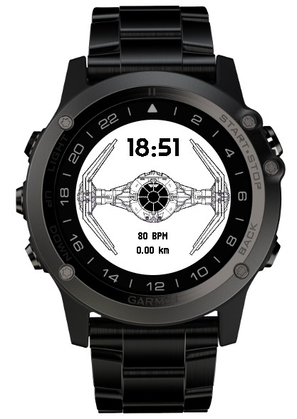garmin star wars watch face