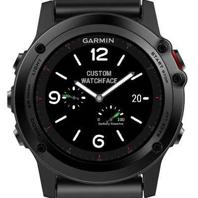 garmin fenix 5 analog watch face