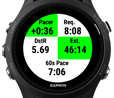 virtual pacer garmin 235