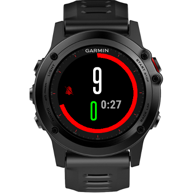 Garmin forerunner shop 235 countdown timer