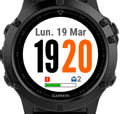 Big numbers Garmin Connect IQ