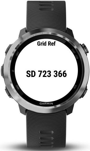 garmin forerunner 235 grid reference