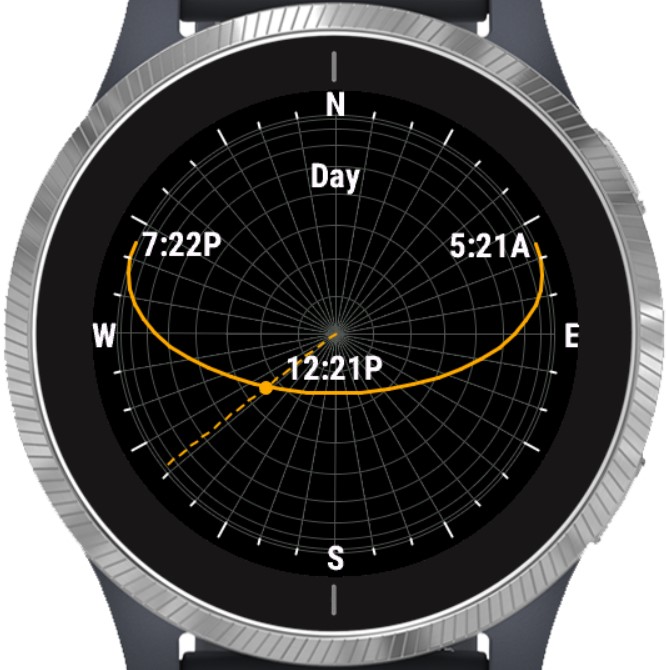 Garmin sunrise hot sale sunset widget