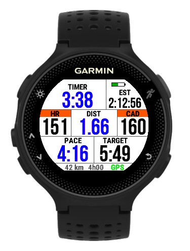garmin forerunner 235 target
