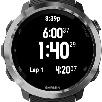 Garmin timer 2024 widget