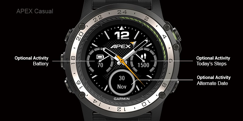 APEX Casual Design Garmin Connect IQ