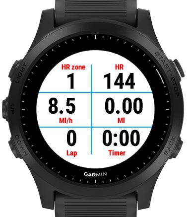 Correa deportiva Garmin Forerunner 735xt (negra/blanca) 