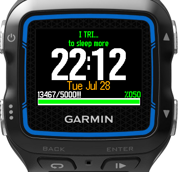 Garmin 24 cheap hour clock