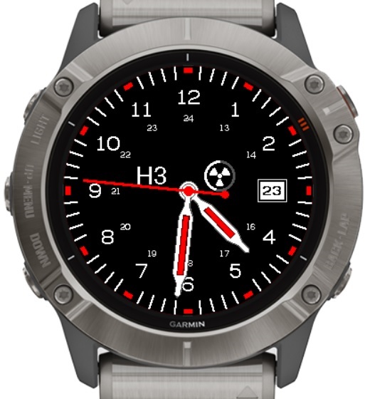 Garmin fenix 6 analog best sale watch faces